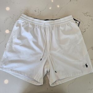 White Polo Ralph Lauren Swim Shorts